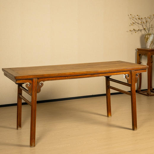 清 红木夹头榫如意云纹画案 商品图0