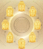 【守护八大佛】MEMORA诗普琳守护秋愿八大佛足金佛头转运珠黄金守护系列HP558301 商品缩略图0