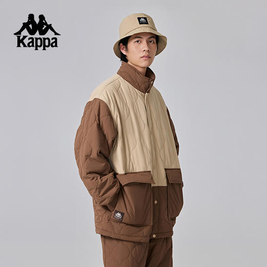 Kappa卡帕背靠背棉衣棉服女2024新款秋冬保暖外套防寒服棉袄男款K0EZ2MM30D 商品图2