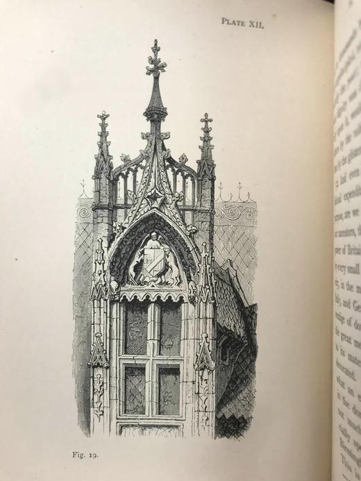 1891年 罗斯金建筑与艺术演讲集 15页插图 真皮精装32开 商品图11