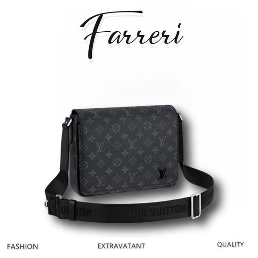 驴家M44000  单肩包 男款 黑花 商品图0