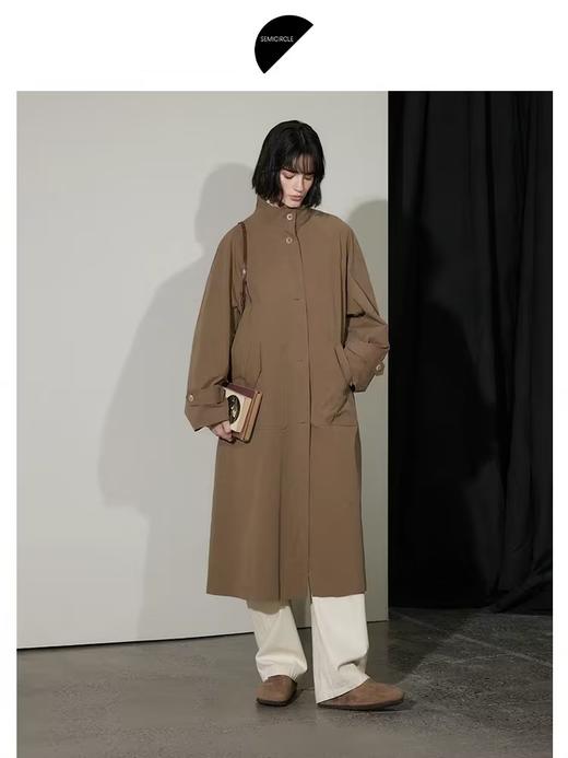 半圆/D24310387/复古立领风衣 商品图0