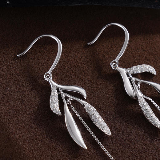 子佩集S925银珍珠耳环【Z16335】纯银珍珠流苏2409 商品图3