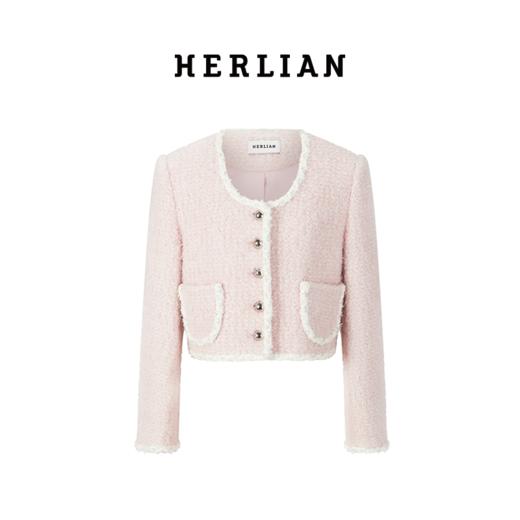 HL2DAWCO1926 U领短款毛呢外套 商品图4