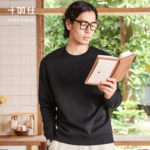 十如仕针织圆领远红外摇粒绒保暖卫衣-LS02-06 商品图8