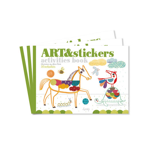 西班牙 Londji 趣味创意绘画册 艺术与贴纸主题 推荐年龄4岁+ NB013S03 商品图0