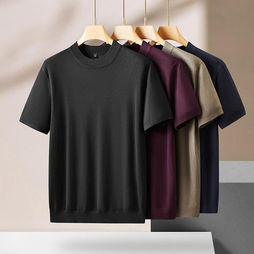 【新款DPF】大依优型毛衣针织短袖背心休闲针织衫毛背心满印字母加肥加大上衣男士胖子大码毛衫t恤打底 商品图9