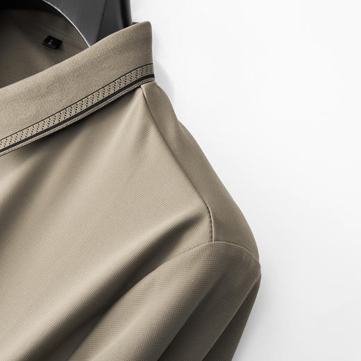 【新款DDP】大依优型大码弹力长袖Polo衫翻领男装加肥加大体恤大号上衣胖子弹力休闲商务 商品图6