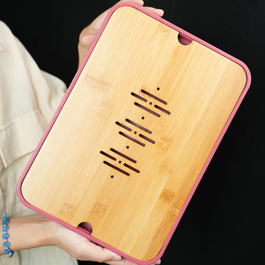 雅致茶盘/水杯托盘轻奢家用客厅沥水台小型长方形茶壶茶杯收纳茶台 商品图1