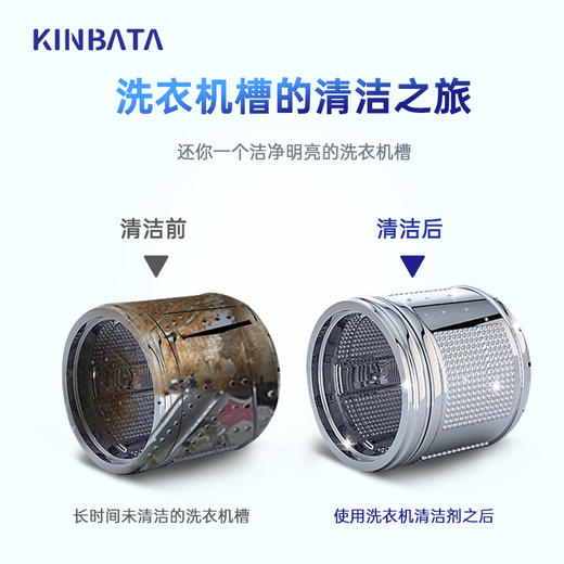 【超值4瓶装】KINBATA  洗衣机槽清洁剂 家用必备  250ml/瓶 商品图3