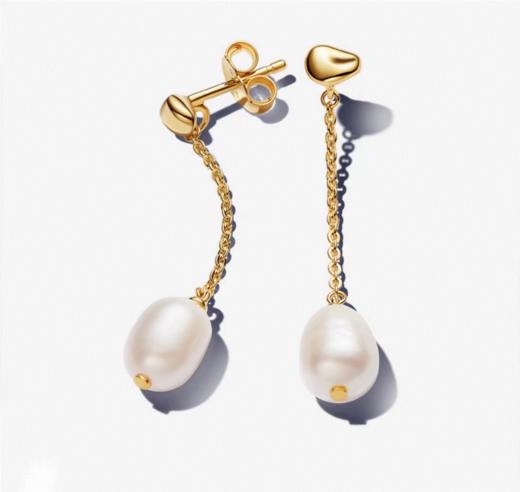 百货世界-潘多拉巴洛克珍珠耳钉 商品图0