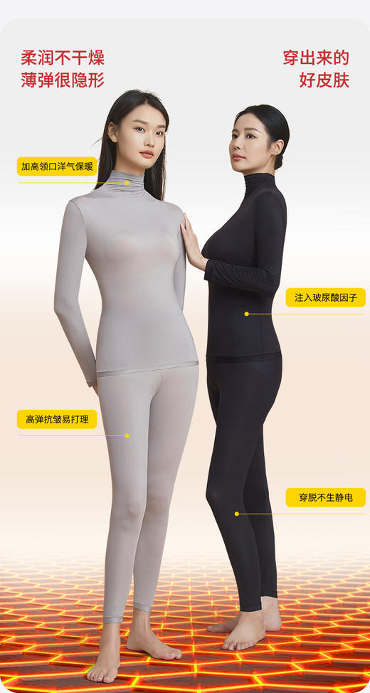 红颜周末小集市#『小温泉』能“养肤”的玻色因•肌底衣套装,时髦高领上身即热 商品图2