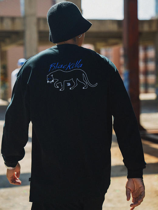 BK2024秋季40OG黑豹圆领长袖T恤 商品图1