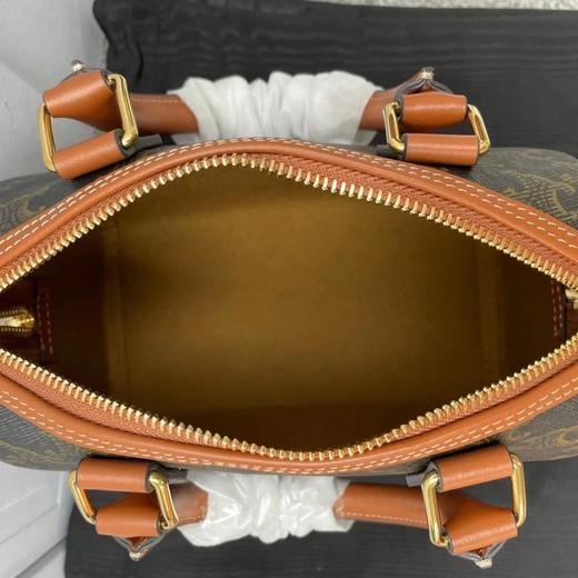 赛琳|老花牛皮革小号波士顿包|Jx（CB） 商品图6