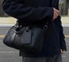 驴家 keepall 25 *老花压纹可调节可拆卸肩带 牛皮 手提单肩斜挎包 男款 黑色（CB） 商品缩略图0