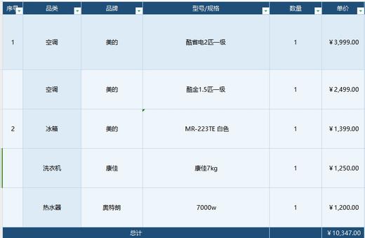家电套餐 商品图1