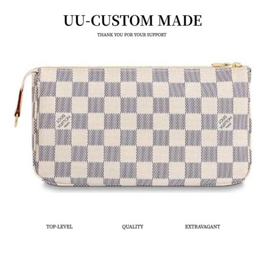 LouIs VUITTON 棋盘格 Damier Azu帆布 帆布包麻将包配饰包腋下包单肩包 常规 女款 米黄色（CB） 商品图1