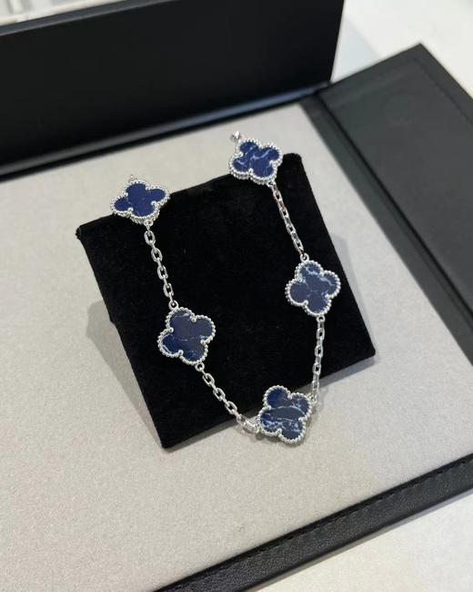 vca 银耀石五花手链 玫金色 银耀石/深蓝色（SJ） 商品图0