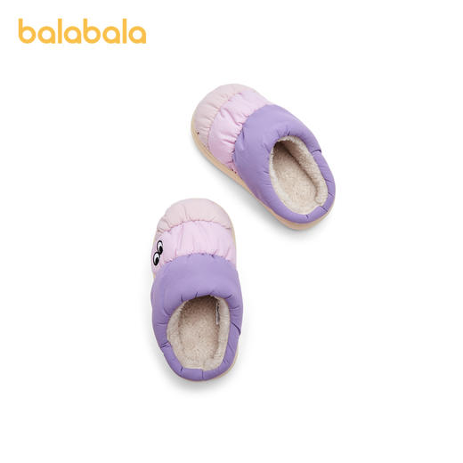 巴拉巴拉儿童棉拖鞋男童女童加绒厚棉鞋秋冬新款家居鞋子防滑 商品图4