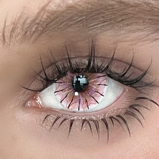 paprikacon 绯月红蛛 日抛 2片 14.5mm 参考着色13.8 基弧8.5 含水40% 新锐国货 商品图2