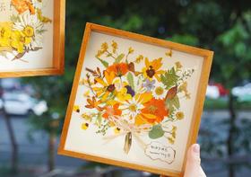 教师节押花相框