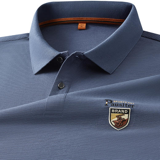 【新款DDP】大依优型大码长袖Polo衫翻领男装加肥加大体恤大号上衣胖子弹力休闲商务 商品图9