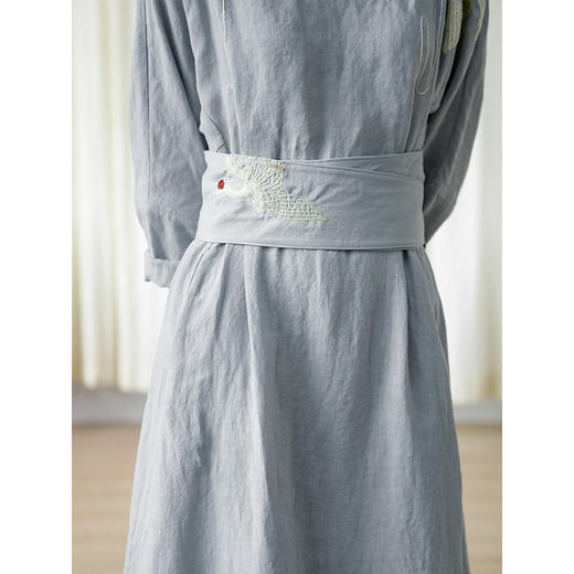 牧衣游 禅意复古刺绣汉麻腰带 念念【不支持会员折】 商品图2