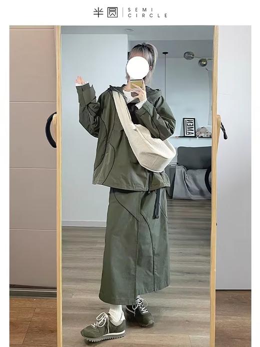 半圆/D23301445/连帽工装防风衣 商品图1