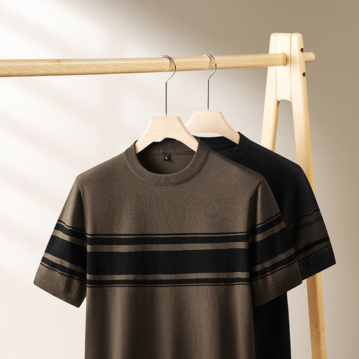 【新款DPF】大依优型毛衣针织短袖背心休闲针织衫毛背心满印字母加肥加大上衣男士胖子大码毛衫t恤打底 商品图1