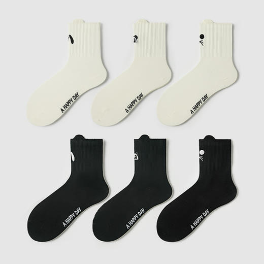 都市丽人中筒袜休闲系列精梳棉袜子女袜子LCTDG5 商品图2