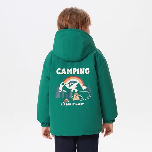 【MQD】【三防】童装男大童冬新款户外大口袋保暖防风连帽棉服 商品图3