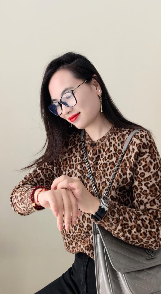 钟情小猎豹美丽诺羊毛贴身柔软羊毛开衫毛衫 商品图2