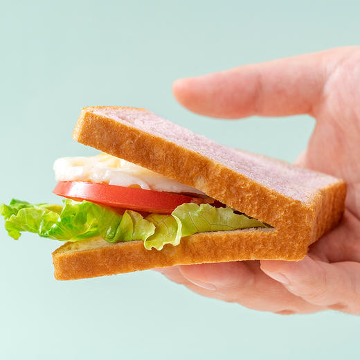 「9.9元到手！数款口味」福事多紫薯牛奶厚切吐司300g*1箱早餐整箱零食休闲夜宵食品 商品图2