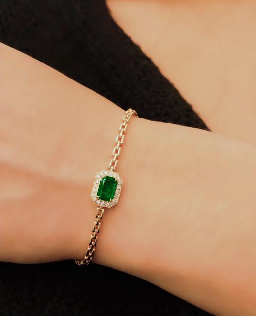 1.12ct祖母绿手链 商品图3