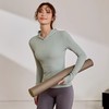 【3~5天发货】跃牌【美度空间】系列 裸感秋季连帽健身服修身带指套瑜伽长袖ADCX42011 商品缩略图0