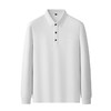 【100%棉】【新款DDP】大依优型大码长袖Polo衫翻领男装加肥加大体恤大号上衣胖子弹力休闲商务 商品缩略图8