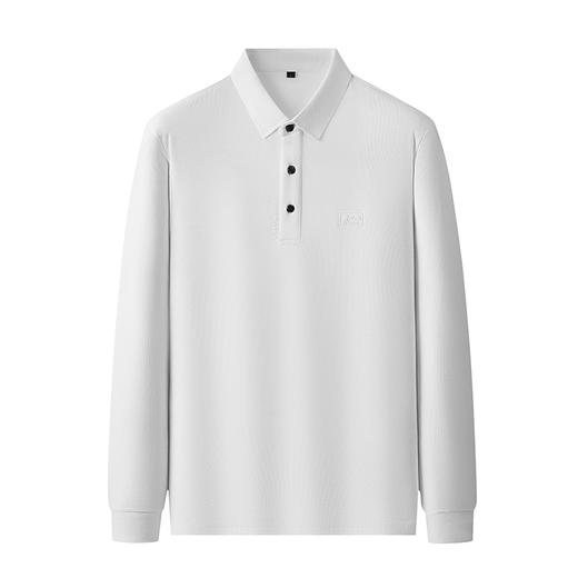 【100%棉】【新款DDP】大依优型大码长袖Polo衫翻领男装加肥加大体恤大号上衣胖子弹力休闲商务 商品图8