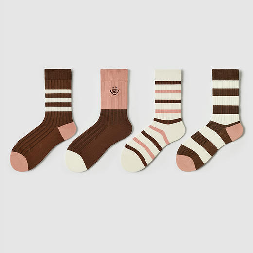 都市丽人中筒袜时尚系列精梳棉袜子女袜子LCTEB9 商品图1