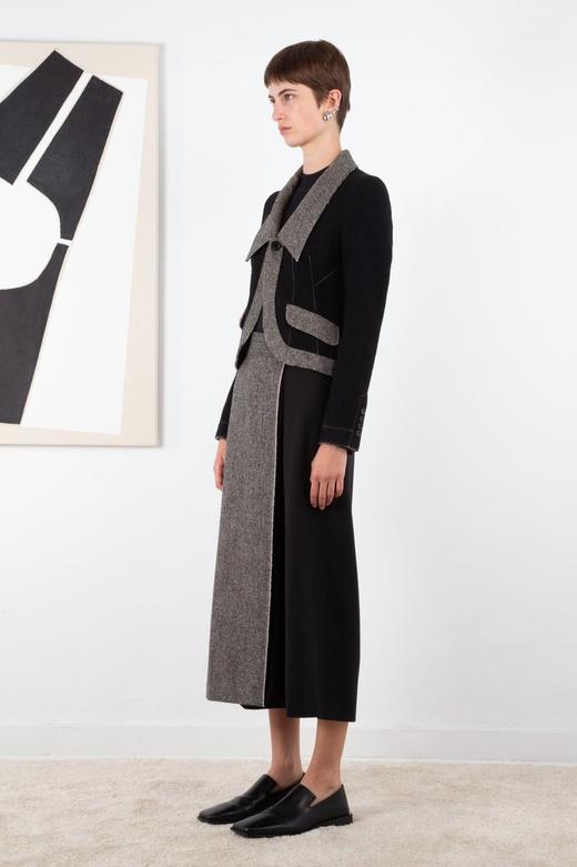 Ashlyn  灰黑拼色Davina羊毛短外套 商品图6