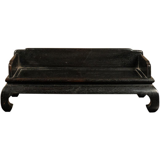 清 紫檀三围独板罗汉床摆件 商品图5