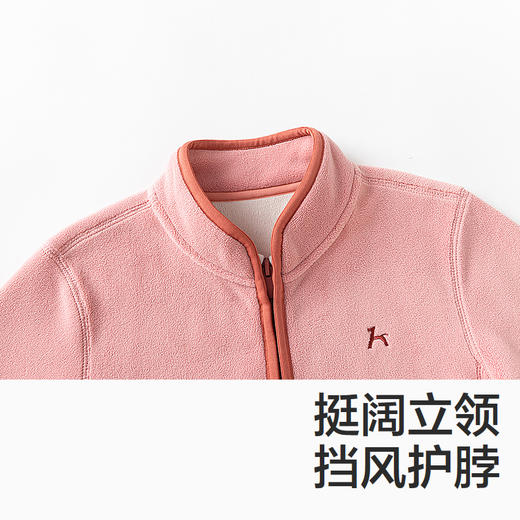 森马儿童外套新款保暖毛绒居家服撞色绣花上衣男童女童冬装潮 商品图2