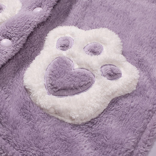 都市丽人睡衣生活家居长袖家居服长毛绒厚女士长毛绒套装LHT1T3 商品图5