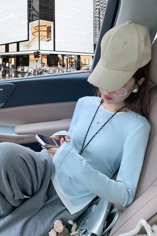 <曾小咸推荐>2色假两件打底衫 商品图5