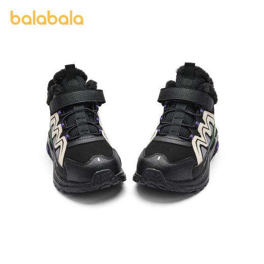 巴拉巴拉童鞋儿童运动靴男童女童短靴加厚加绒冬新款户外靴子 商品图4
