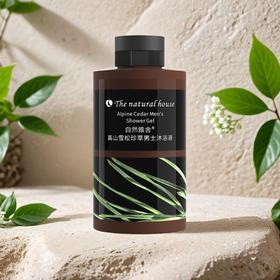 自然雅舍高山雪松珍萃男士沐浴液  300ml/瓶
