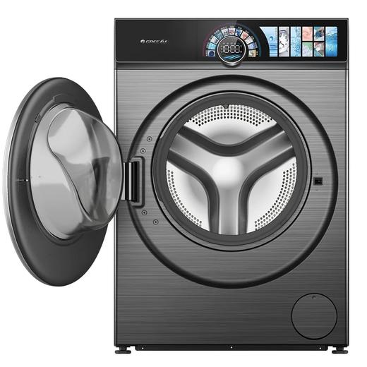 格力臻柔滚筒洗衣机 10kg 超薄平嵌 快净如新 XQG100-D1401Fa1(珍珠黑) 商品图2