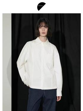 半圆/D24310394/丝光拱针衬衫