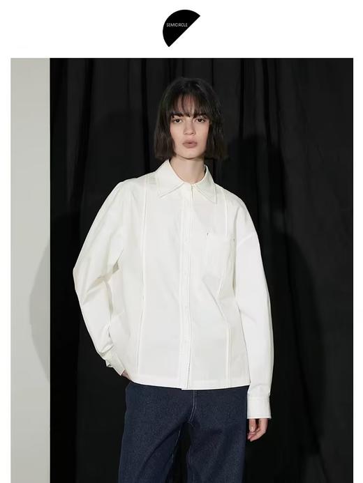 半圆/D24310394/丝光拱针衬衫 商品图0