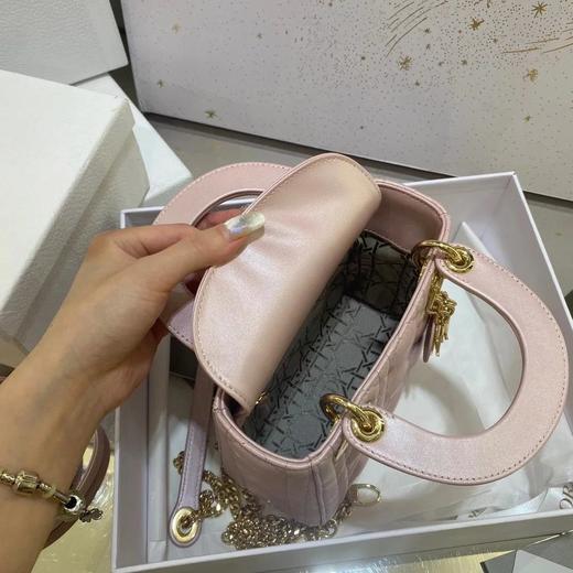 迪家|戴妃新*Dior Lady Mini 3格 珠光粉|W（HH） 商品图5