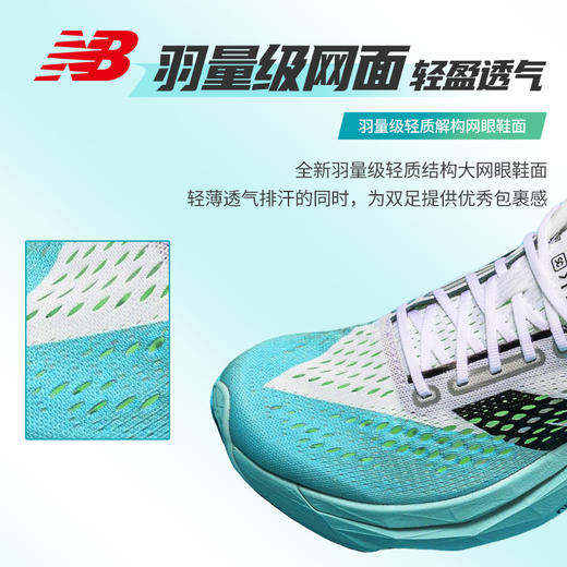NEW BALANCE NB Pacer V2 男女款竞速碳板训练透气轻量防滑跑步鞋 商品图3